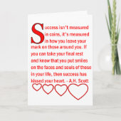 Schatkaart met echte dank bedankkaart (Voorkant)