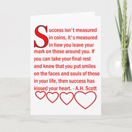 Schatkaart met echte dank bedankkaart (Voorkant)