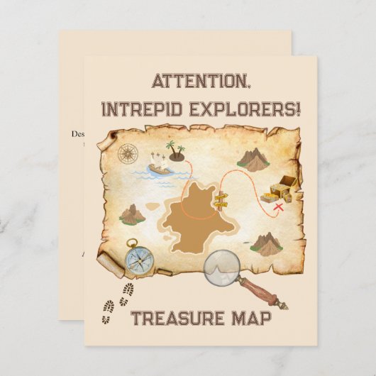 Schatkaart Papierblad (Voorkant / Achterkant)