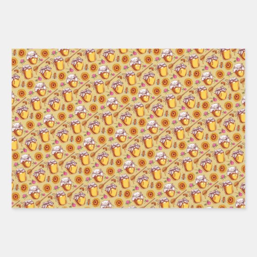 Schatkafels voor honingbijen Reeks 3 vellen papier (Voorkant 3)