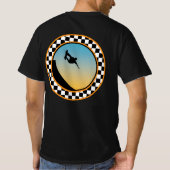 Schatkbord, gerangschikt rond ontwerp t-shirt (Achterkant)
