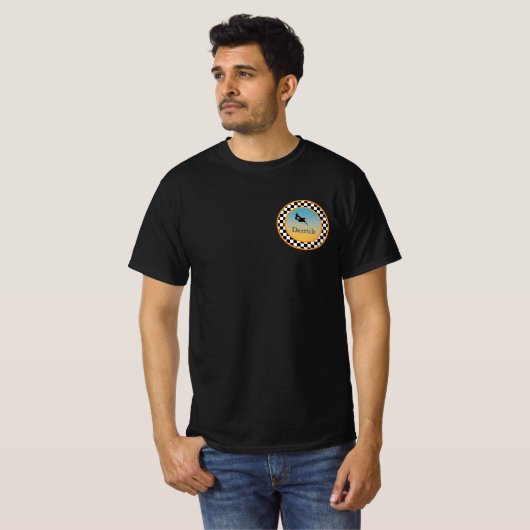 Schatkbord, gerangschikt rond ontwerp t-shirt (Voorkant volledig)