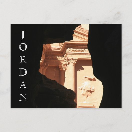 schatkist jordan petra briefkaart (Voorkant)
