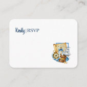 Schatkist Kaart Boot Verjaardag RSVP (Achterkant)