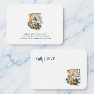 Schatkist Kaart Boot Verjaardag RSVP