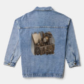 Schatkist met tandwielen denim jacket (Achterkant)