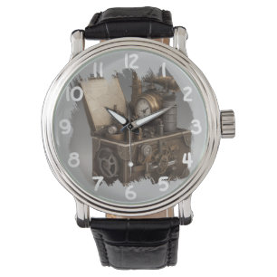 Schatkist met tandwielen horloge