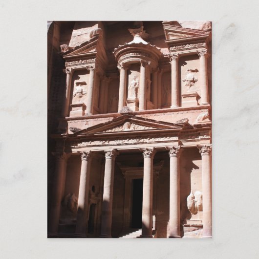 schatkist petra briefkaart (Voorkant)