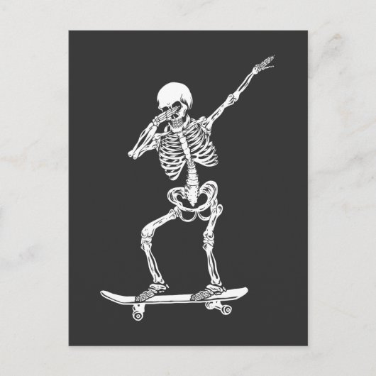 Schatkist Skeletspatbord Briefkaart (Voorkant)