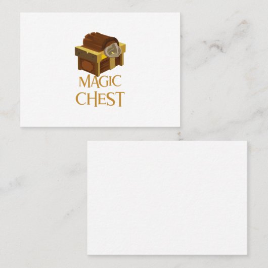 schatkist visitekaartje (Voorkant / Achterkant)