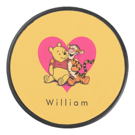 Schatkist Winnie de Poeh & Tigger Hockey Puck (Voorkant)