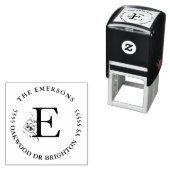 Schatkiststempel met botanisch adres, zelfinkt zelfinktende stempel (In situ)