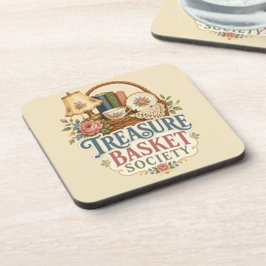 Schatmandsociteit Cottagecore Bier Onderzetter (Linkerzijde)