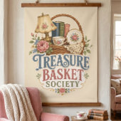 Schatmandsociteit Cottagecore Hangend Wandkleed