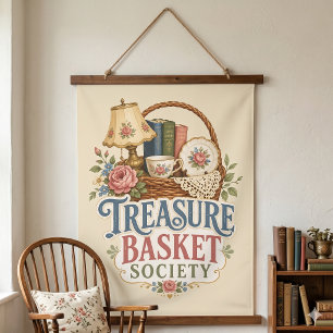 Schatmandsociteit Cottagecore Hangend Wandkleed