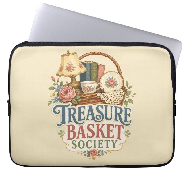 Schatmandsociteit Cottagecore Laptop Sleeve (Voorkant)