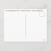 Schatpinguïn kerstmis feestdagenkaart (Achterkant)