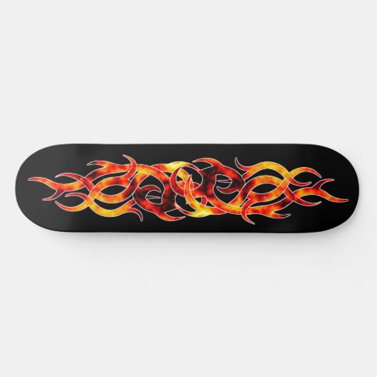 Schatplank "Flame On" Persoonlijk Skateboard (Horizontaal)