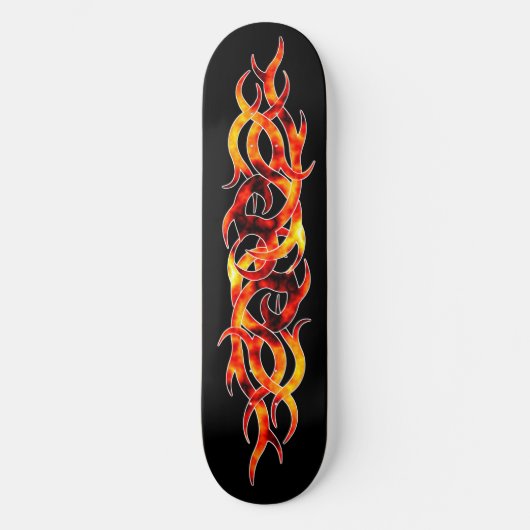 Schatplank "Flame On" Persoonlijk Skateboard (Voorkant)