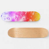 Schatplank, ontwerp voor regenboogregendruppels persoonlijk skateboard (Horizontaal)