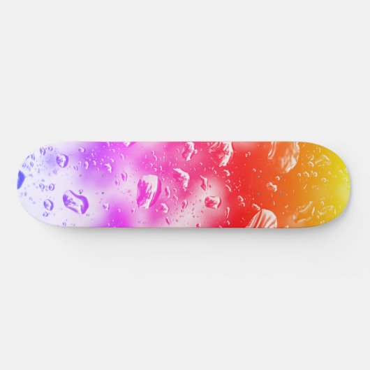 Schatplank, ontwerp voor regenboogregendruppels persoonlijk skateboard (Horizontaal)