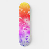 Schatplank, ontwerp voor regenboogregendruppels persoonlijk skateboard (Voorkant)