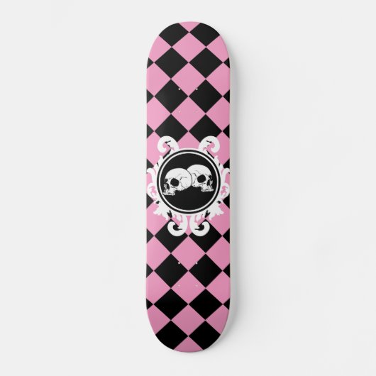 Schatplank van Begird Ebony (Roze) Persoonlijk Skateboard (Voorkant)
