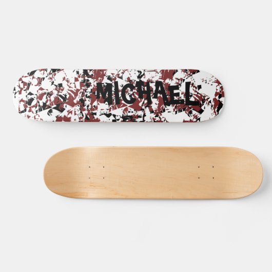 Schatplank van Grunge Splatter Persoonlijk Skateboard (Horizontaal)