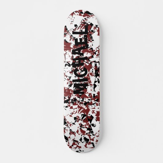 Schatplank van Grunge Splatter Persoonlijk Skateboard (Voorkant)