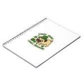 Schatruikende Pug St.Patrick's Day Notitieboek (Linkerzijde)