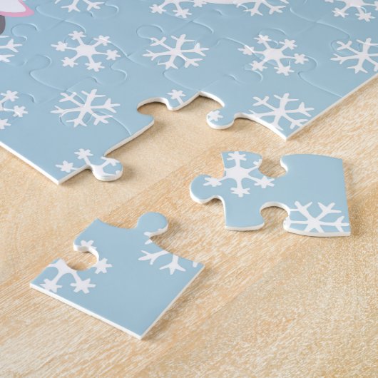 Schatser met klonen - wintersport legpuzzel (Zijkant)