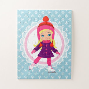 Schatser met klonen - wintersport legpuzzel