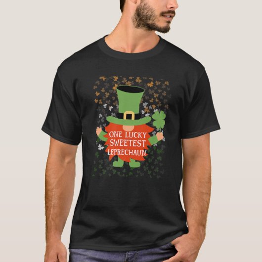 Schatste grappige St Patrick's Day Lucky Gnome Fam T-shirt (Voorkant)