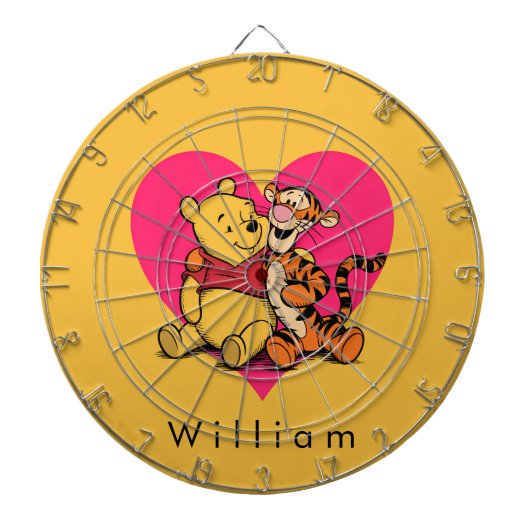 Schatte Winnie de Poeh & Tigger Dartbord (Voorkant)