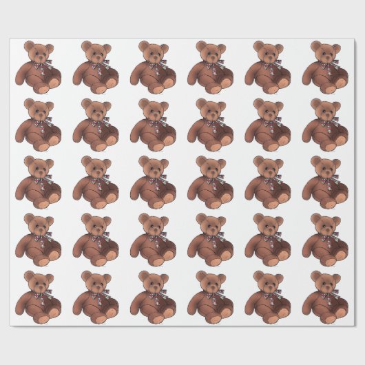 schattebaard cadeaupapier (Vlak)