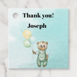 schatteboog groene achtergrond bedankjes labels