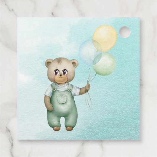 schatteboog groene achtergrond bedankjes labels (Achterkant)