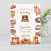 schattebout | Herfst Autumn Baby shower Kaart (Staand voorkant)