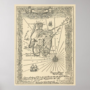  schatteiland Pirate Map (1915) Poster