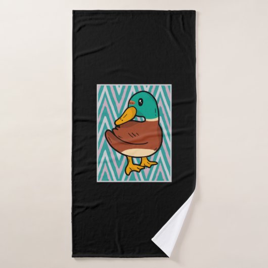 Schattelijke eend  badhanddoek (Badhanddoek)