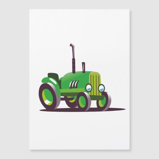 Schattelijke groene tractor (Voorkant)