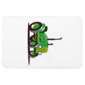 Schattelijke Groene Tractor Magneet (Horizontaal)