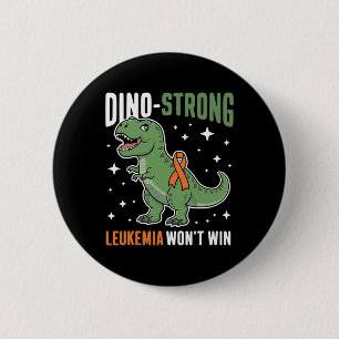 Schattelijke Leukemie Dino Sterke T-rex Kinderen D Ronde Button 5,7 Cm