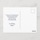 Schattelijke oranje vos met krans bedankt briefkaart (Achterkant)