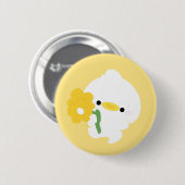 Schattelijke Romantische Eend Ronde Button 5,7 Cm (Voorkant /achterkant)