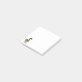 Schattelijke tekenfilm-wilde eend met stropdas post-it® notes (Schuin)