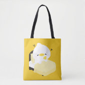 Schattelijke Vermoeide Eend Tote Bag (Voorkant)