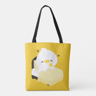 Schattelijke Vermoeide Eend Tote Bag