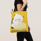 Schattelijke Vermoeide Eend Tote Bag (Dichtbij)