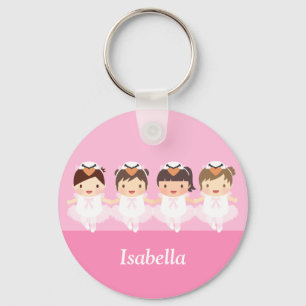 Schattelijke Zwanen Ballet Ballerina Voor Meisjes Sleutelhanger